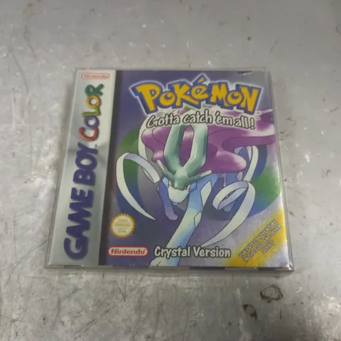 NINTENDO GAME BOY COLOUR POKEMON GOTTA CATCH THEM ALL CRYSTAL VERSION