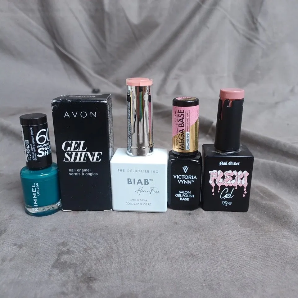 APPROXIMATELY 20 BOTTLES OF NAIL VARNISH TO INCLUDE RIMMEL, AVON AND VICTORIA VYNN