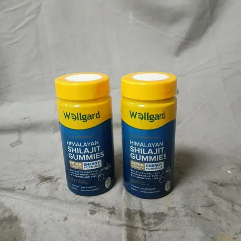 WELLGARD HIMALAYAN SHILAJIT GUMMIES – EXTRA STRENGTH ENERGY FORMULA, 60 VEGAN GUMMIES PER BOTTLE, SET OF 2