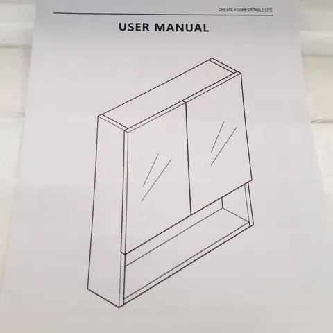 BOXED BATHROOM MIRROR CABINET (1 BOX)