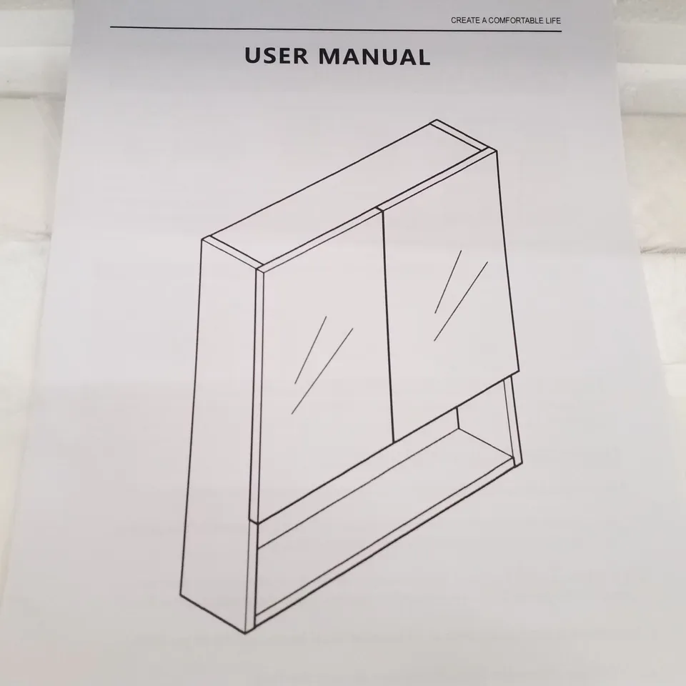 BOXED BATHROOM MIRROR CABINET (1 BOX)