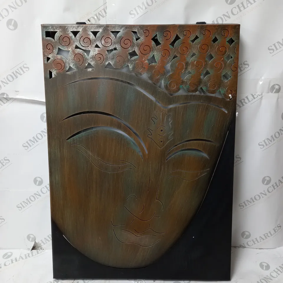 INNOVATORS SOLAR LED PEACEFUL BUDDHA WALL DECOR