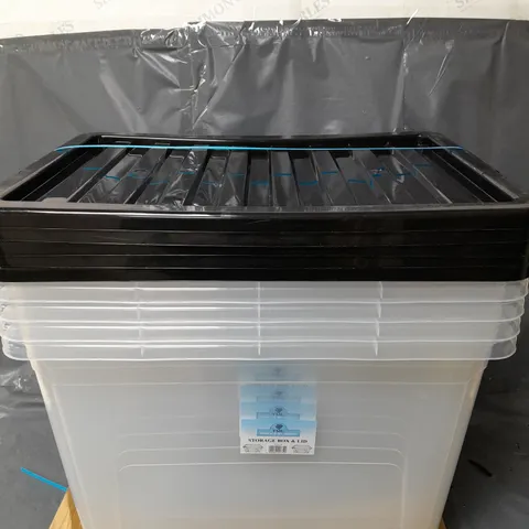 5 TML CLEAR STORAGE BOXES WOTH LIDS - COLLECTION ONLY