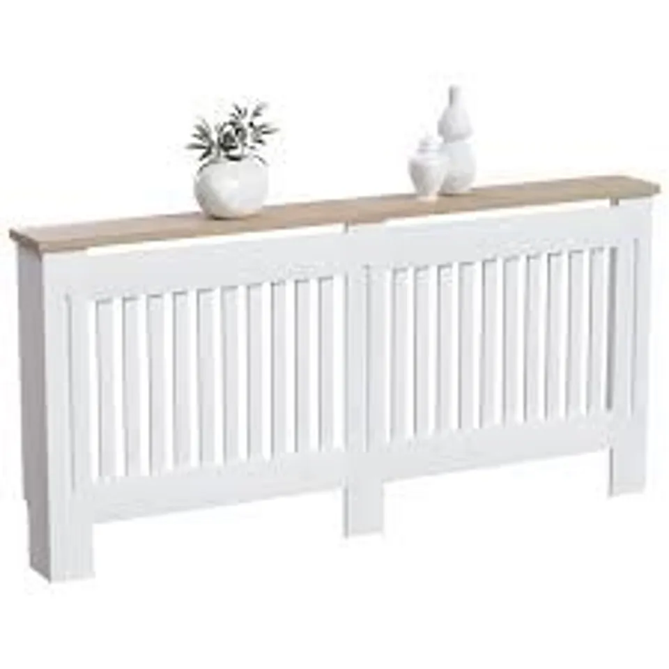 BOXED VIDA ARLINGTON RADIATOR COVER, XL - WHITE (1 BOX)