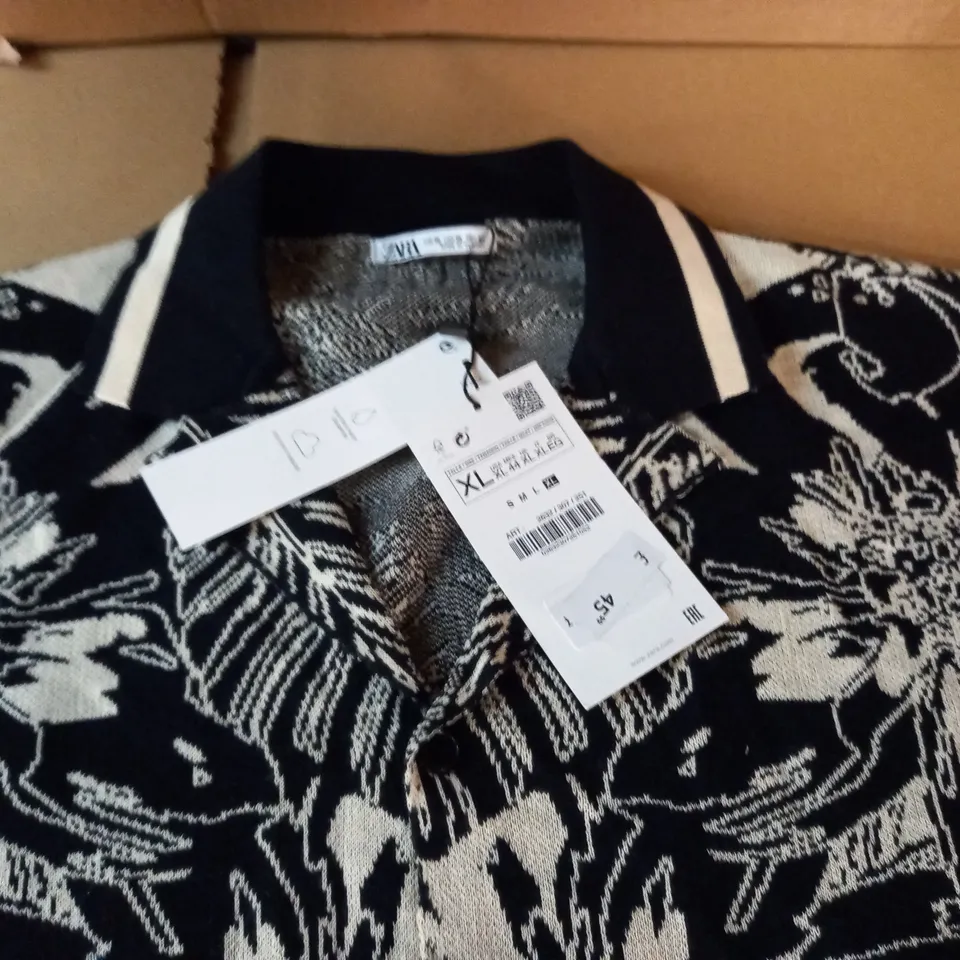 ZARA FLORAL PATTERNED SHIRT - EUR XL