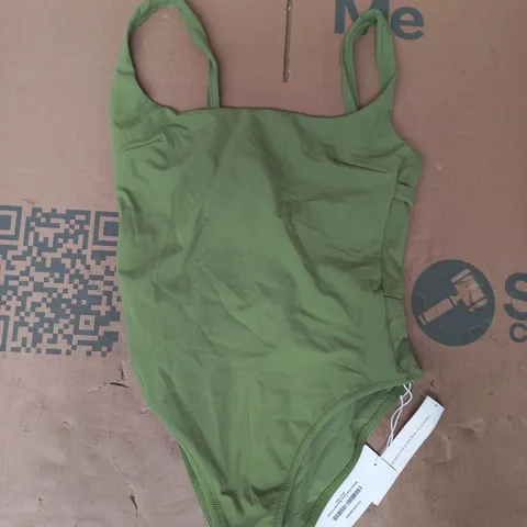 REFORMATION WAILEA ONE PIECE SWIMSUIT IN GREEN BEAN SIZE SMALL