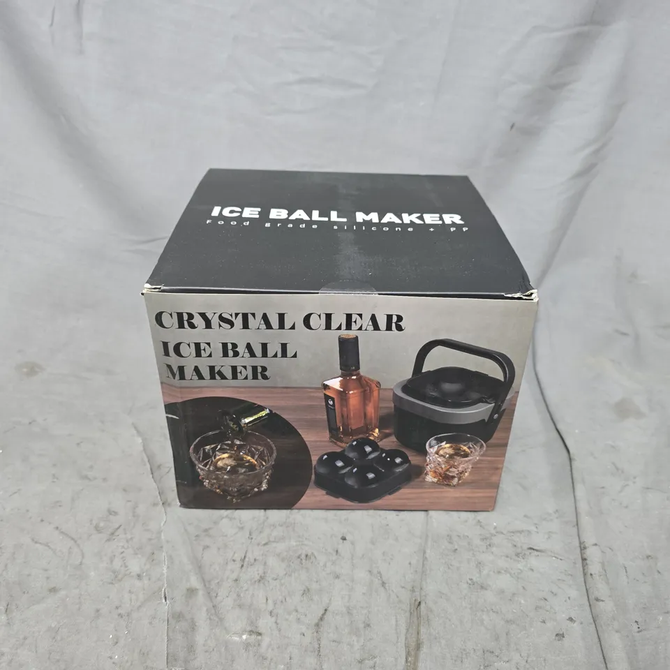 BOXED AND SEALED CRYSTAL CLEAR ICE BALL MAKER