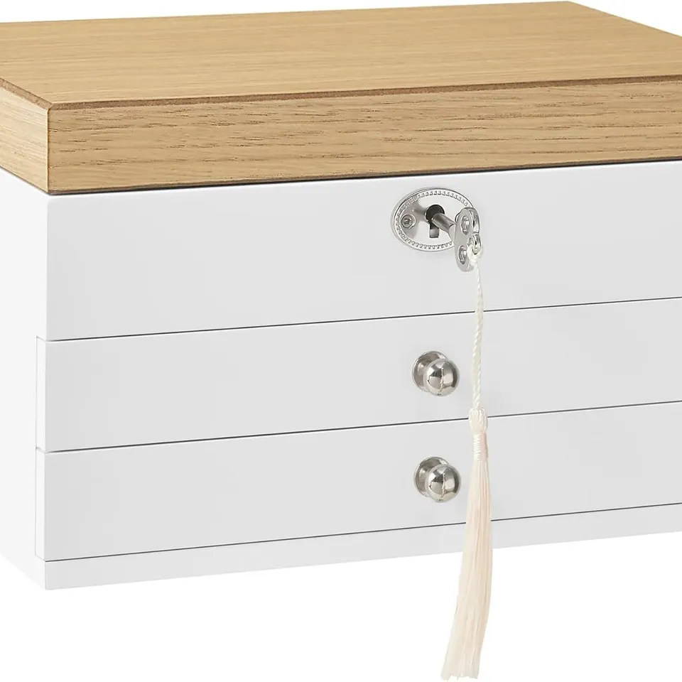 BOXED SONGMICS 3 TIER JEWELLERY BOX