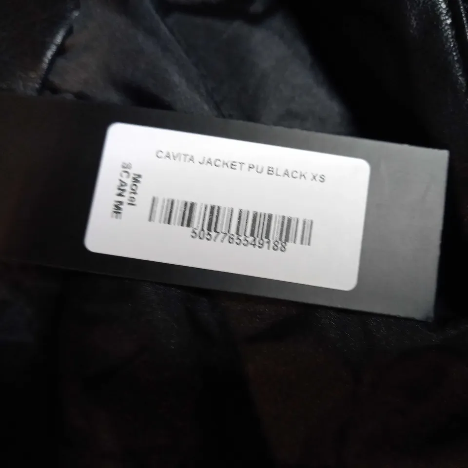 MOTEL BLACK CAVITA PU JACKET - XS