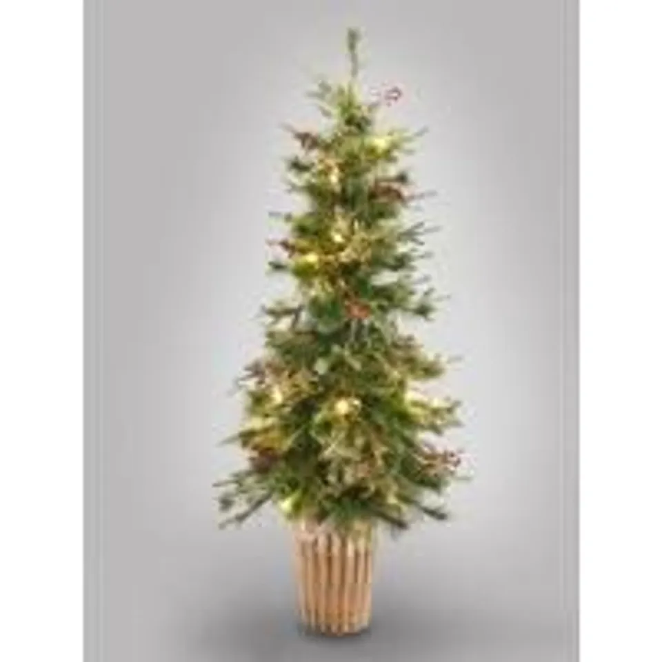 BERWICK PINE FIBRE OPTIC POTTED TREE 5FT COLLECTION ONLY RRP £29.99