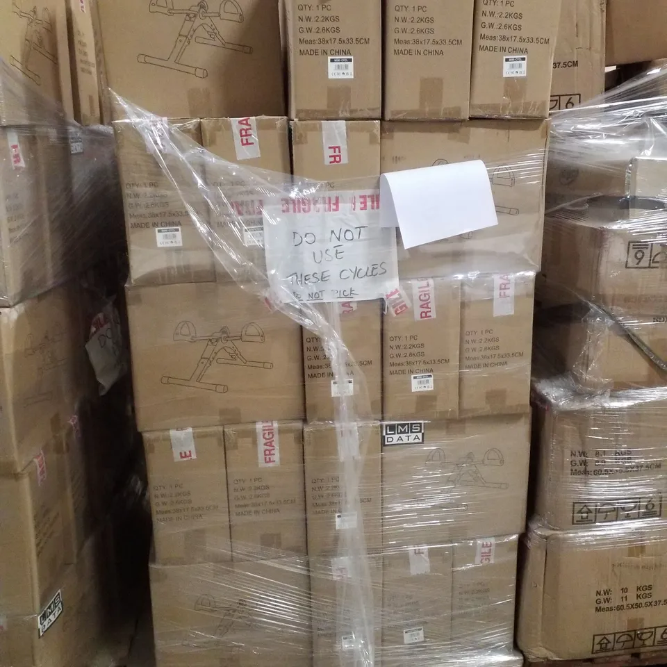 PALLET CONTAINING APPROXIMATELY 75 BOXED PEDAL EXERCISERS