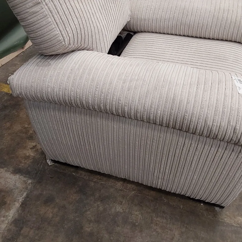 DESIGNER EASY CHAIR NATURAL JUMBO CHORD FABRIC 