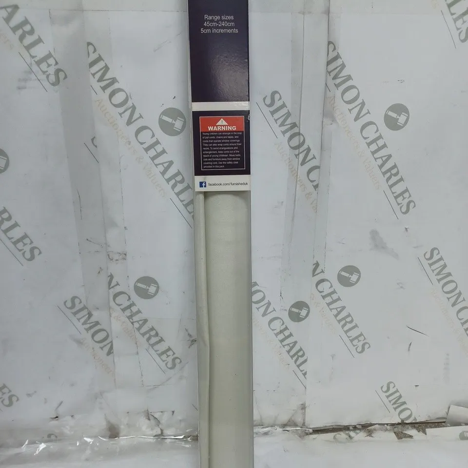 BOXED FURNISHED ROLLER BLIND CREAM MAX DROP 170CM (67") CUT TO SIZE