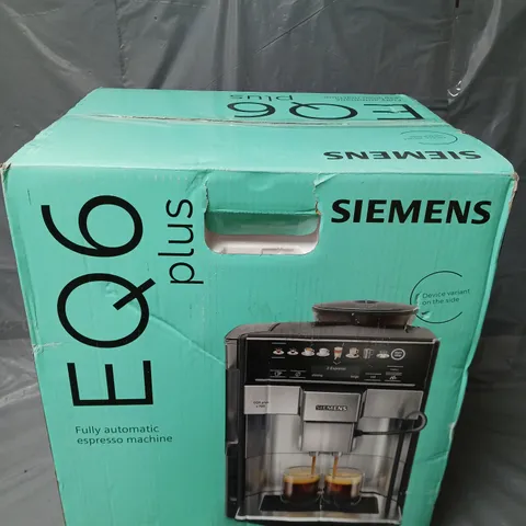 BOXED SIEMENS EQ6 BEAN TO CUP COFFEE MAKER 