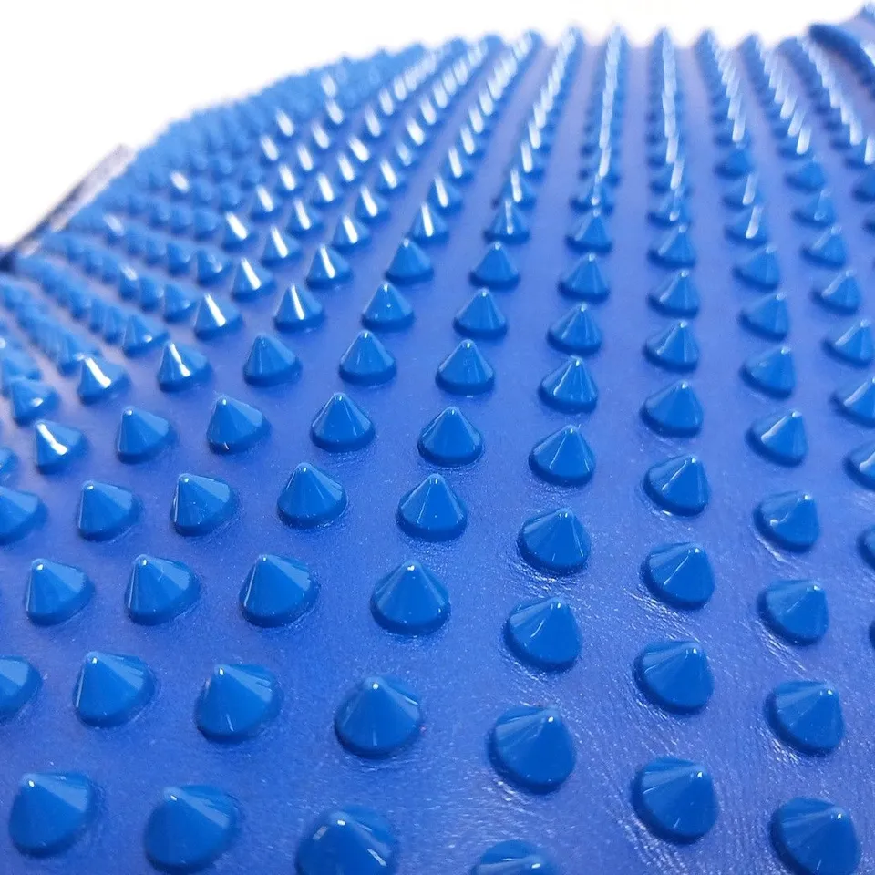 CHRISTIAN LOUBOUTIN SYD SHOPPING SPIKES TOTE BAG COBALT BLUE