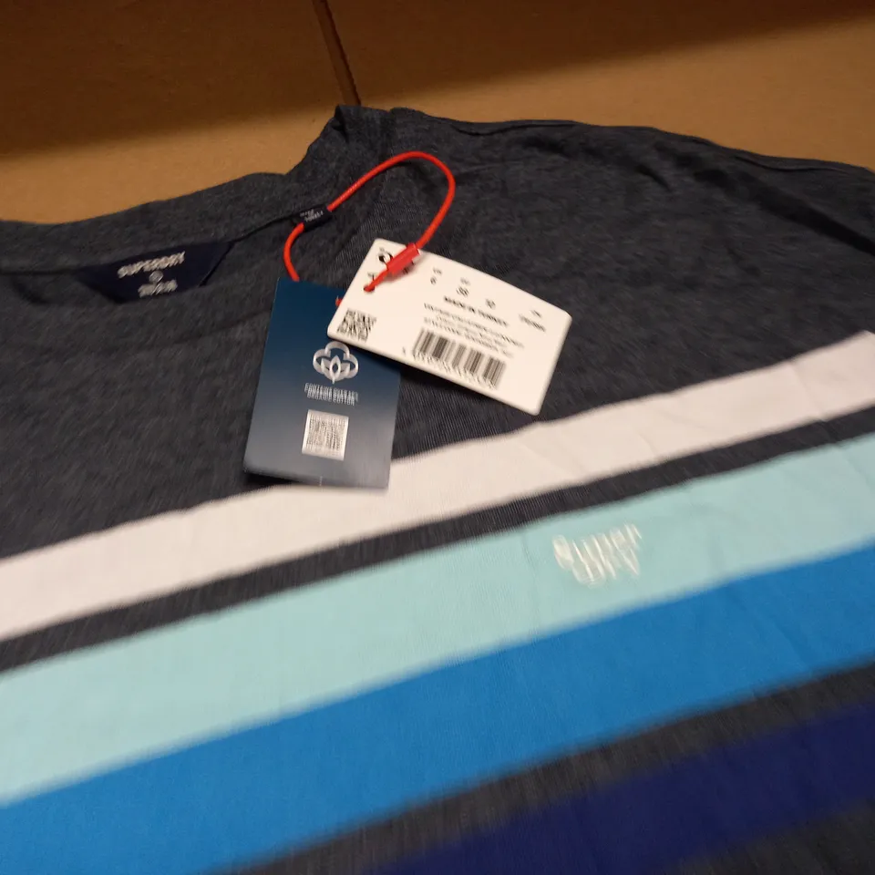 SUPERDRY VINTAGE CALI STRIPE T-SHIRT - UK S
