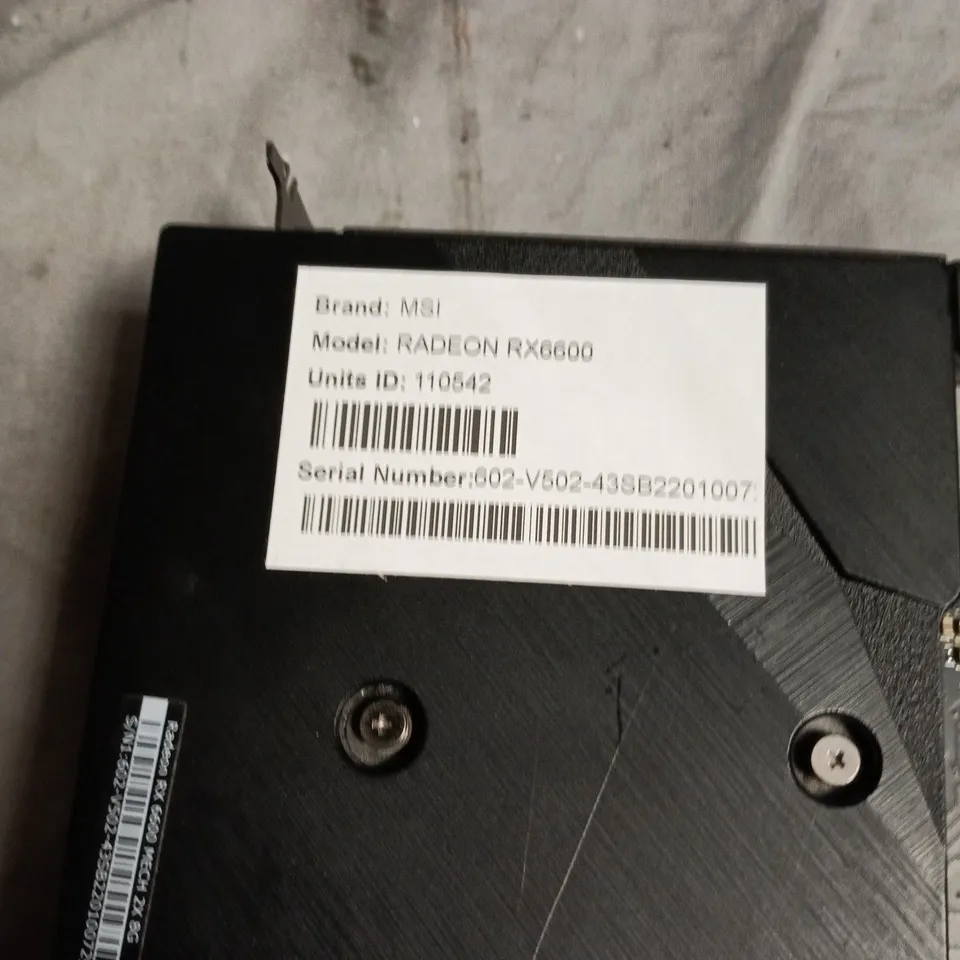 MSI RADEON RX 6600 GRAPHICS CARD