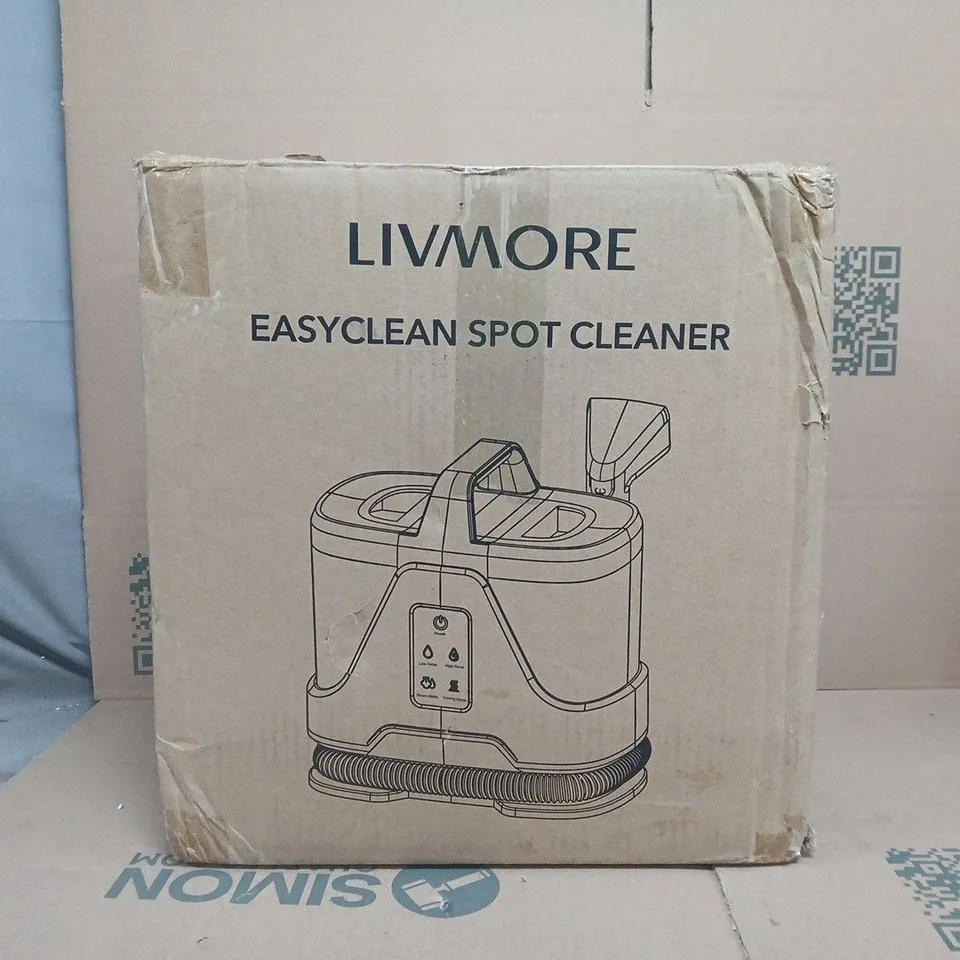 BOXED LIVMORE EASYCLEAN SPOT CLEANER IN WHITE