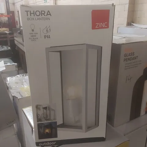 BOXED ZINC THORA BOX LANTERN