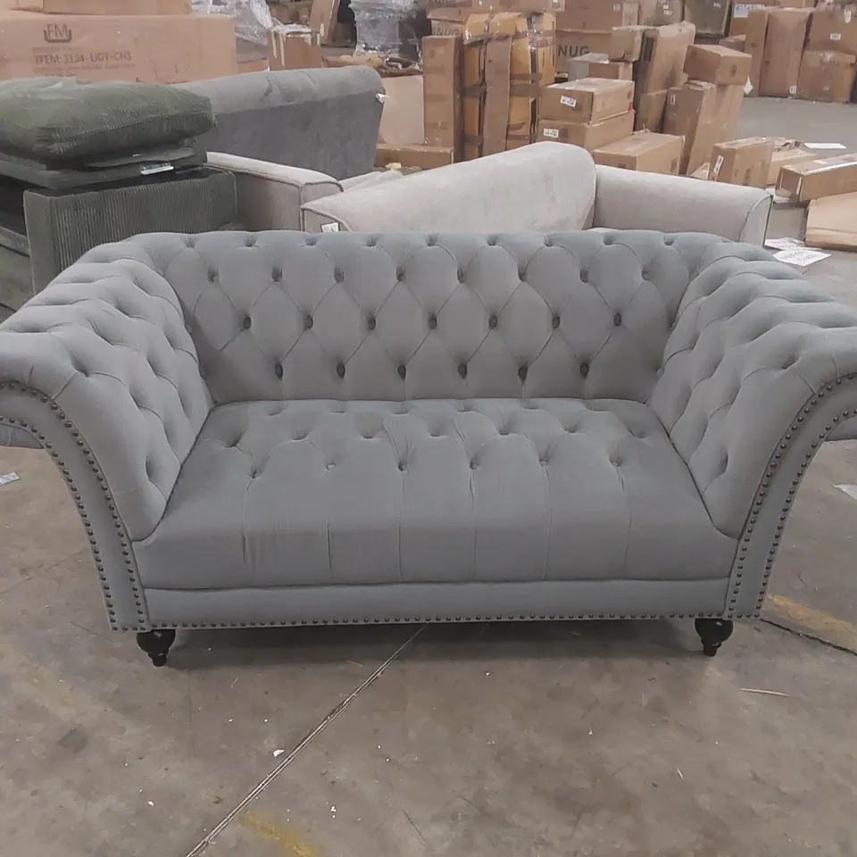 QUALITY DESIGNER BENNER 2 SEATER VELVET BENNERFIELD LOVESEAT
