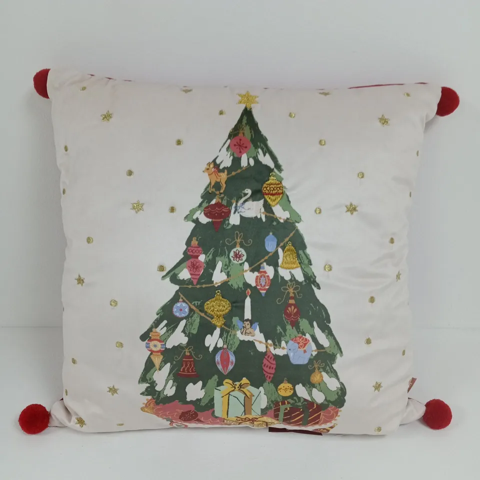 DECK THE HALLS DECORATIVE CUSHION - 43 X 43