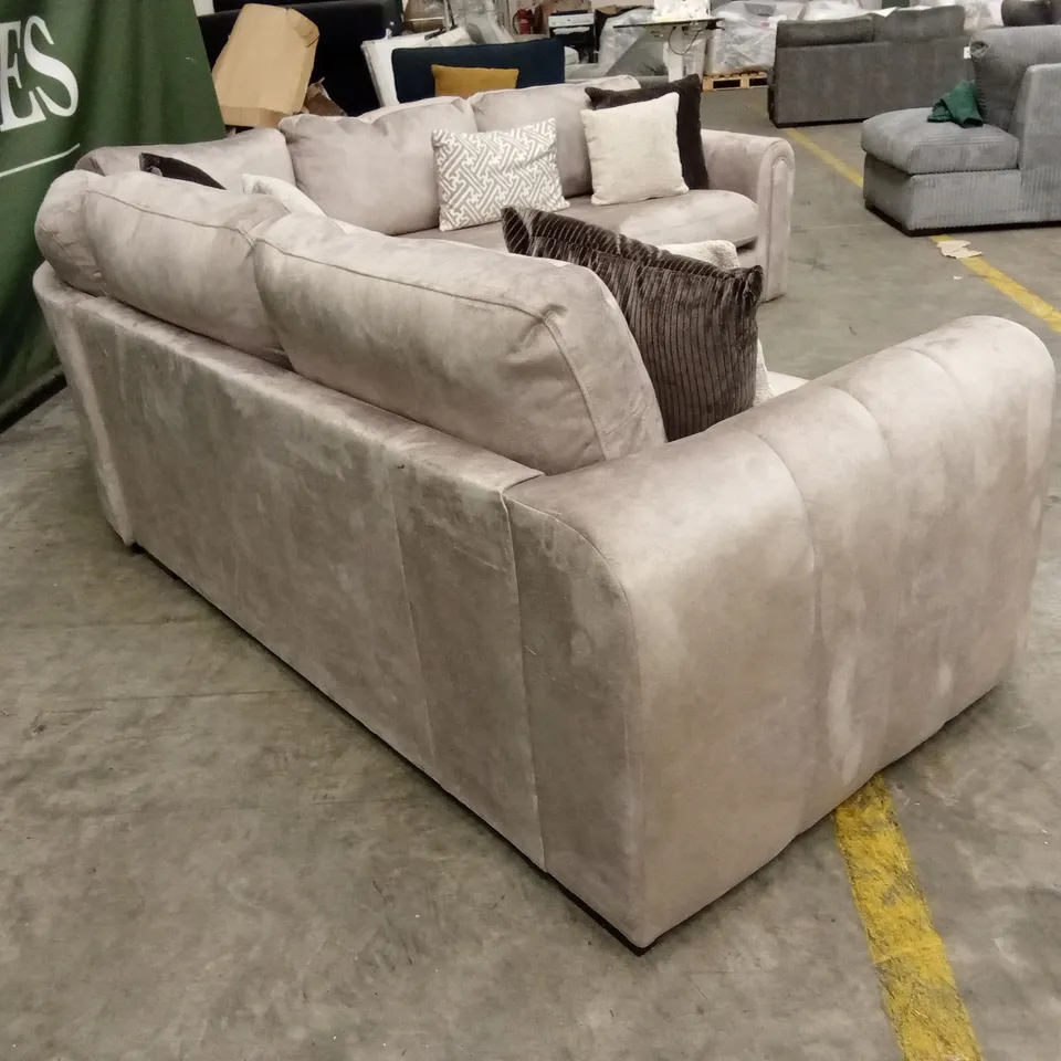 AMARA CORNER GROUP SOFA - STONE RRP £2849