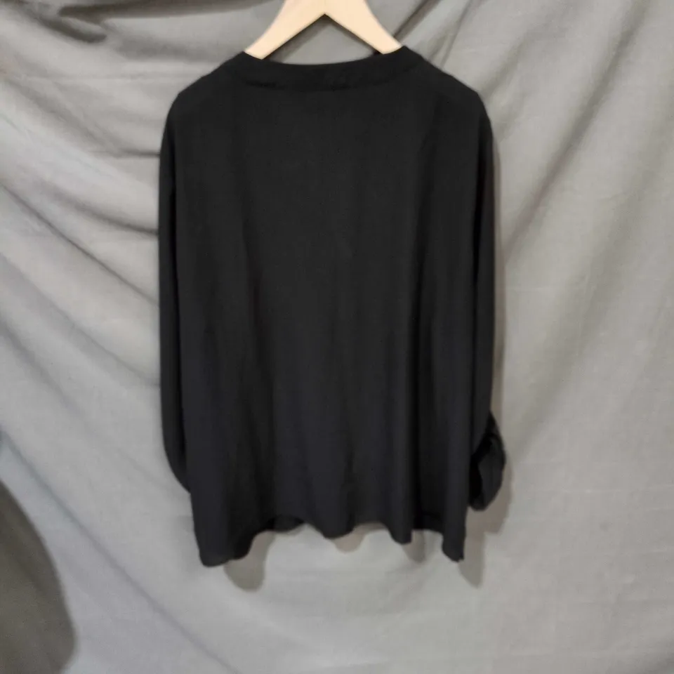 DOROTHY PERKINS BLACK BLOUSE – WOMEN'S TOP, UK 18 (US 14, EU 46)