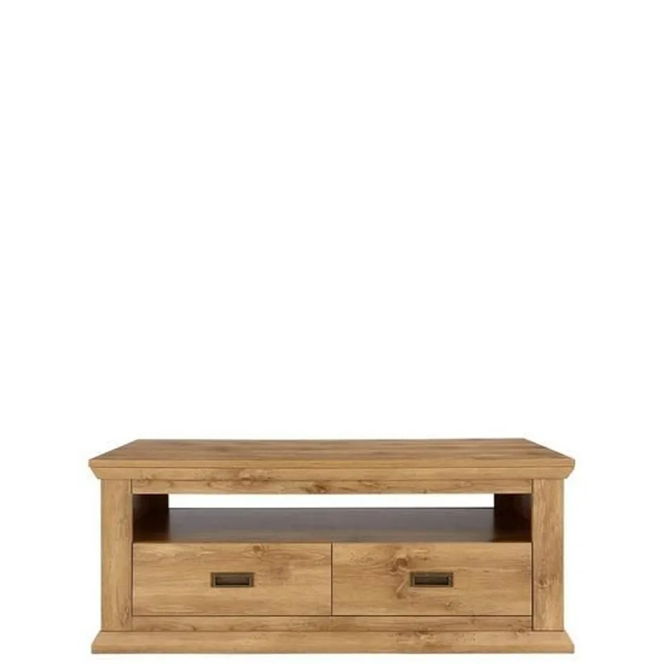 BOXED CLIFTON OAK-EFFECT COFFEE TABLE (1 BOX)  RRP £139.99