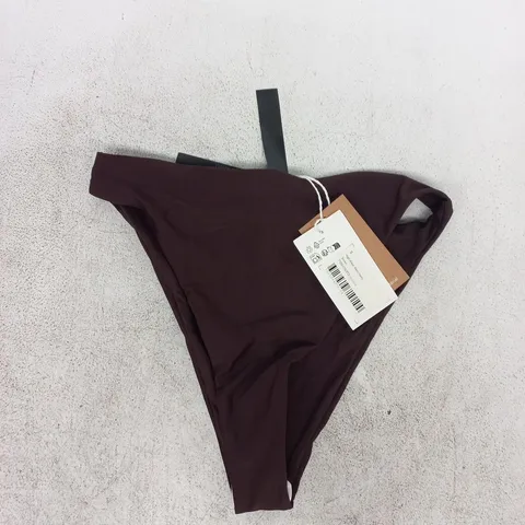 NA-KD HIGH WAIST BIKINI PANTY IN BROWN SIZE SMALL