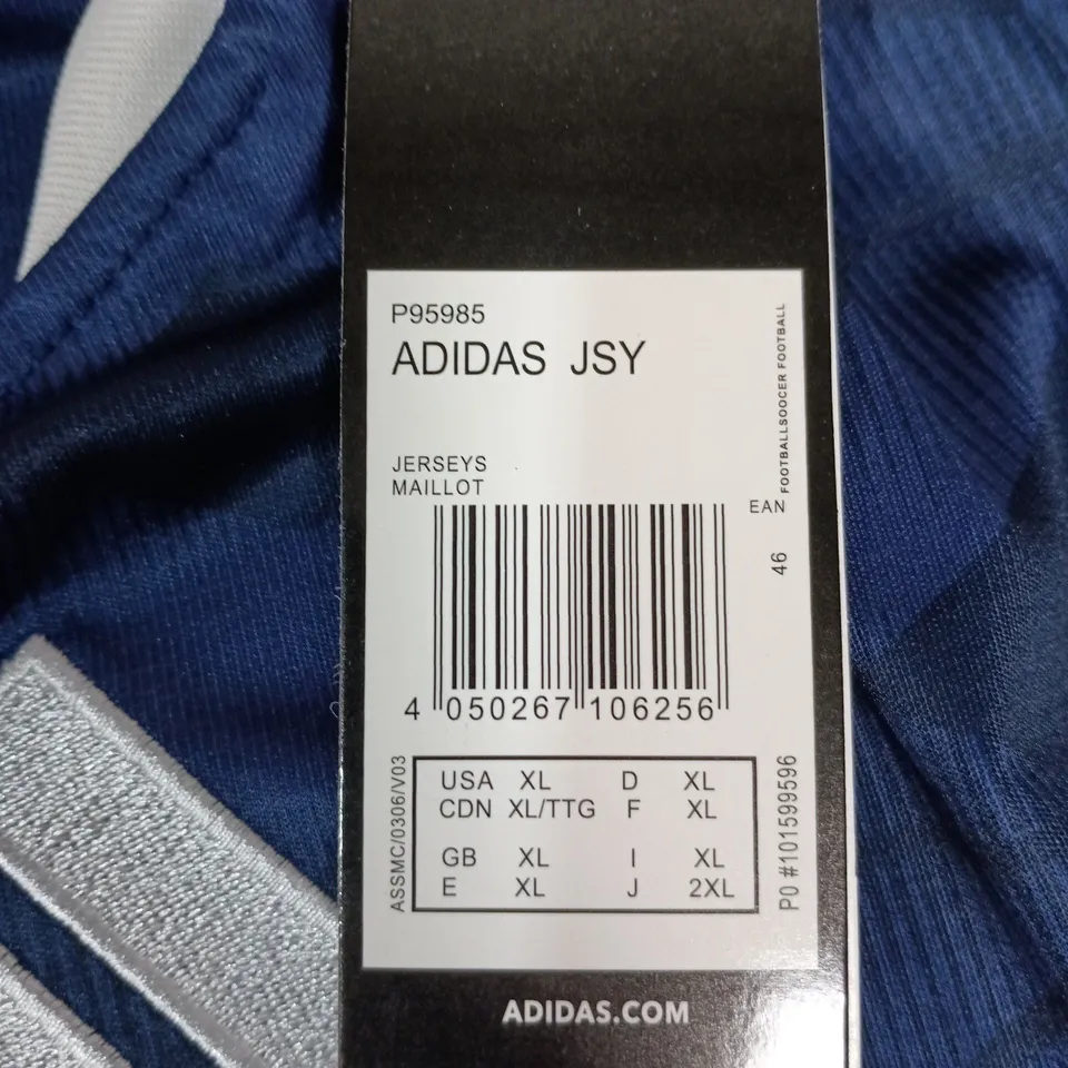ADIDAS JSY FOOTBALL JERSEY – NAVY, SLIM FIT, XL