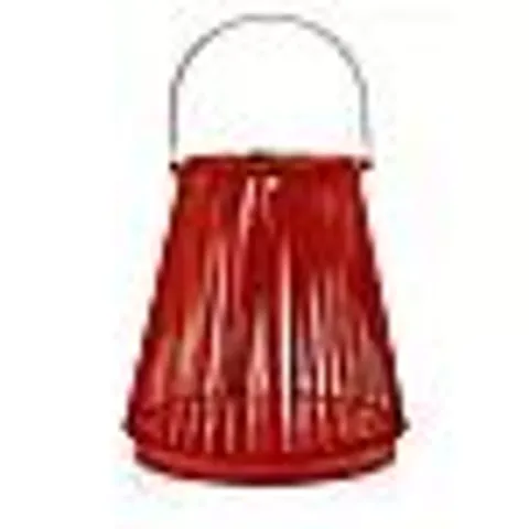 MY GARDEN STORIES BRAIDED ROPE MEDIUM SOLAR POWERED LED LANTERN