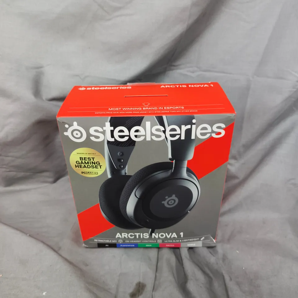 STEELSERIES ARCTIS NOVA 1 GAMING HEADSET – BOXED, BLACK