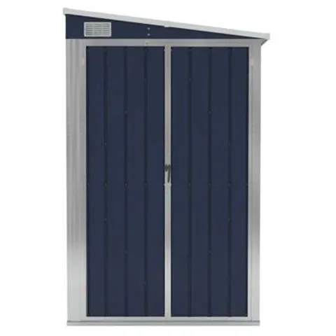 BOXED ALYXANDER 118X100X178 CM GALVANIZED STEEL PENT GARDEN SHED (1 BOX)