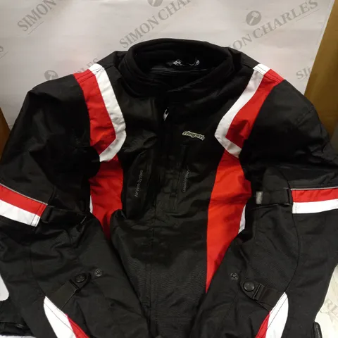 RKS BIKE WEAR WATER RESISTANT MOTORCYCLE JACKET - L