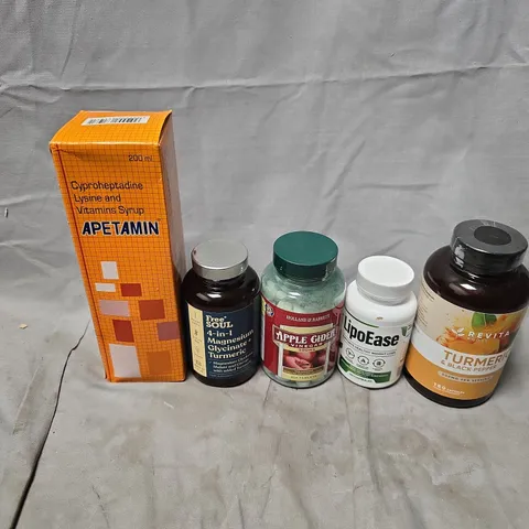 APPROXIMATELY 15 ASSORTED VITAMIN/HEALTH AID PRODUCTS TO INCLUDE REVITA ROOTS TURMERIC & BLACK PEPPER, LIPOEASE FOOD SUPPLEMENT, FREE SOUL 4IN1, ETC - COLLECTION ONLY