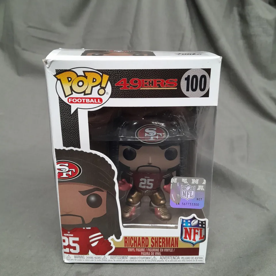 POP! FOOTBALL 49NERS - RICHARD SHERMAN VINYL FIGURE - 100