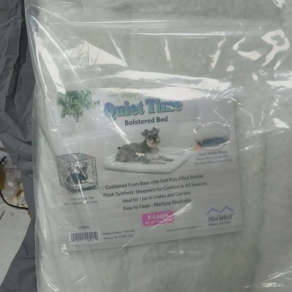 2 X MIDWEST QUIET TIME BOLSTERED BED – X-LARGE – DOG BED