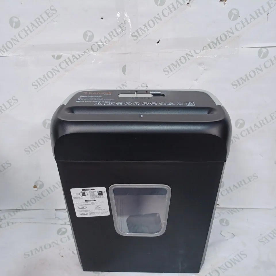 BOXED BONSAII 6 SHEET CROSS CUT PAPER SHREDDER C237-B