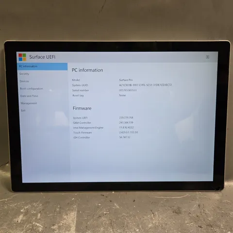 MICROSOFT SURFACE PRO 5