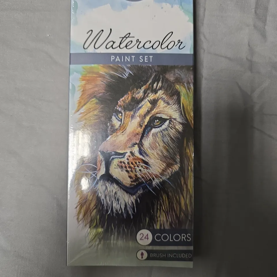 MOZART WATERCOLOR PAINT SET, 24 COLORS, BRUSH INCLUDED APPROXIMATELY 10 PCS 