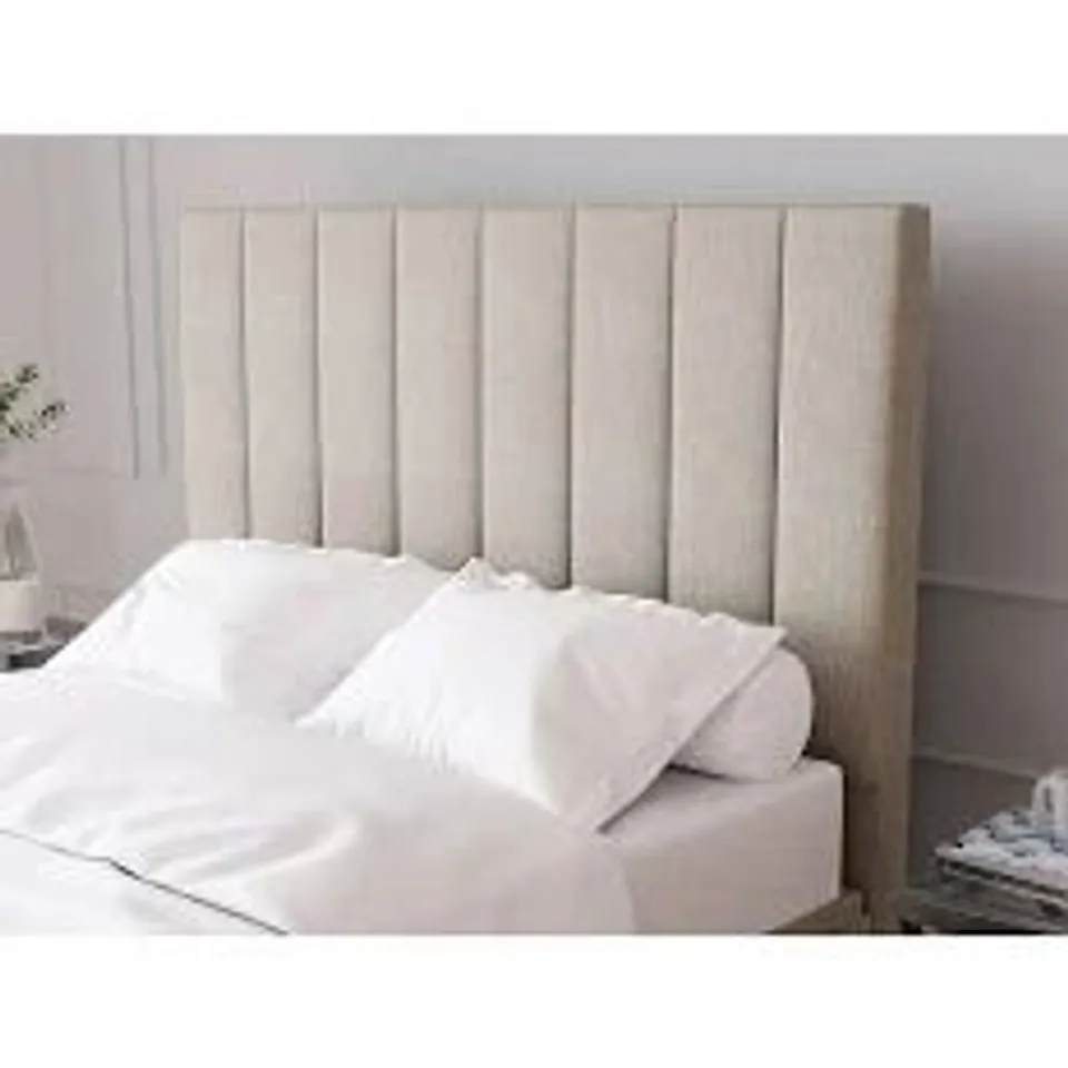 BOXED NOVA KING HEADBOARD - BEIGE (1 BOX)