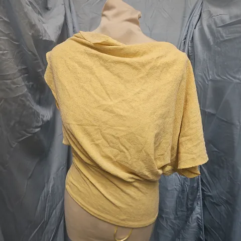 ZARA MUSTARD YELLOW KNIT TOP β WOMEN'S UK 8-10 (EU S / US S), MADE IN TURKEY