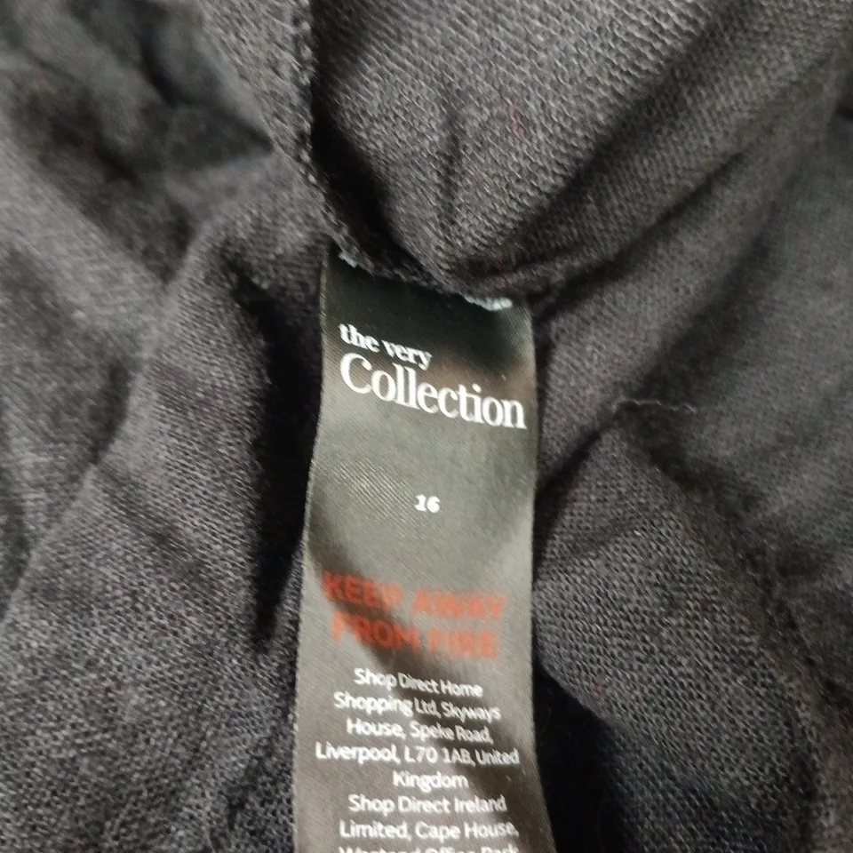 THE VERY COLLECTION BLACK MAXI DRESS, UK SIZE 16