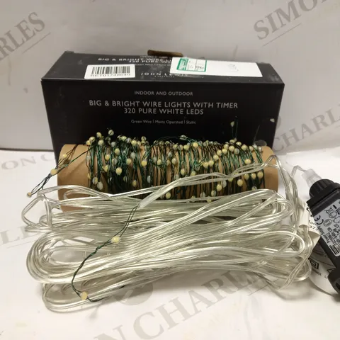 JOHN LEWIS BIG & BRIGHT PURE WHITE WIRE LIGHTS