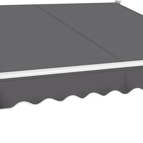 BOXED YAHEETECH RETRACTABLE MANUAL AWNING 250X200CM WITH ALUMINIUM CRANK - DARK GREY (1 BOX)