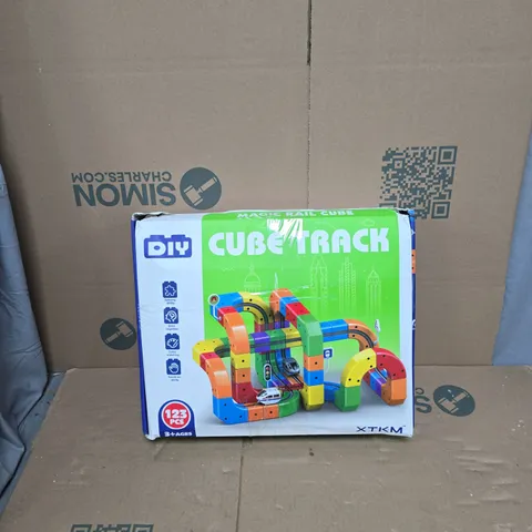 DIY CUBE TRACK BUILDING TOY – 123 PIECES, AGES 3+