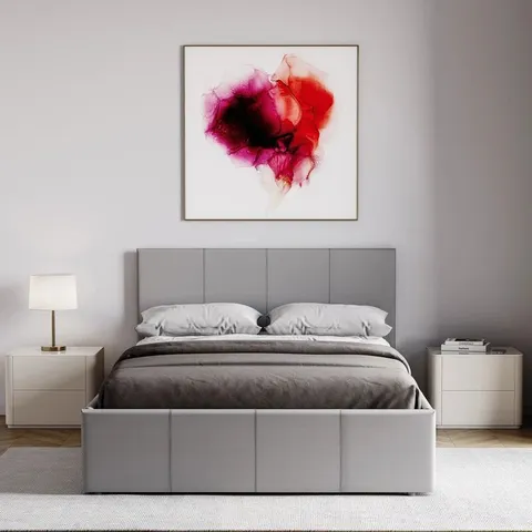 BOXED WILNA UPHOLSTERED OTTOMAN BED UKFR CERTIFIED (3 BOXES)