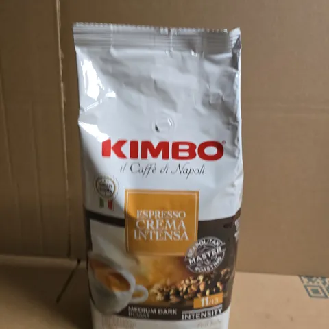 KIMBO ESPRESSO CREMA INTENSA COFFEE BEANS – MEDIUM-DARK ROAST - 1000G