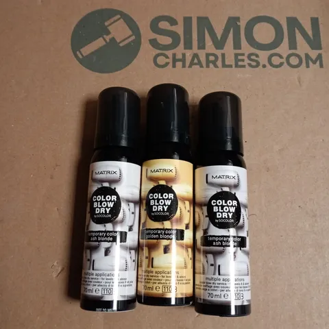 BOX OF APPROXIMATELY 20 ASSORTED MATRIX BLOW DRY TEMP COLOUR 