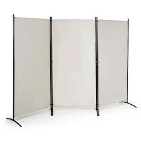 BOXED COSTWAY 3 PANEL FOLDING ROOM DIVIDER - GREY (1 BOX)